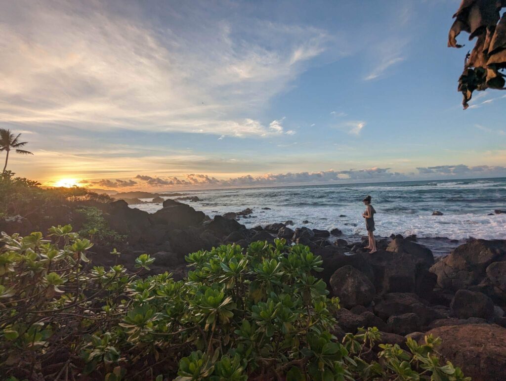 Sunset shot in hawaii