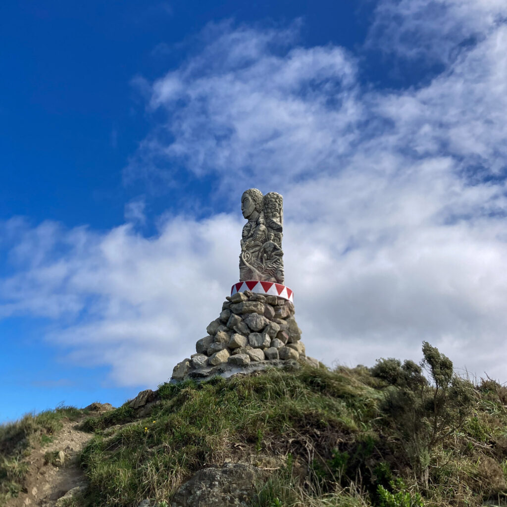 Tawatawa Reserve photo of stone pillar Pouwhenua