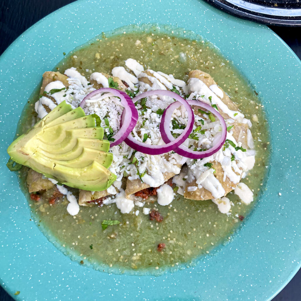 Best vegan restaurants Mexico city enchiladas at por siempre
 