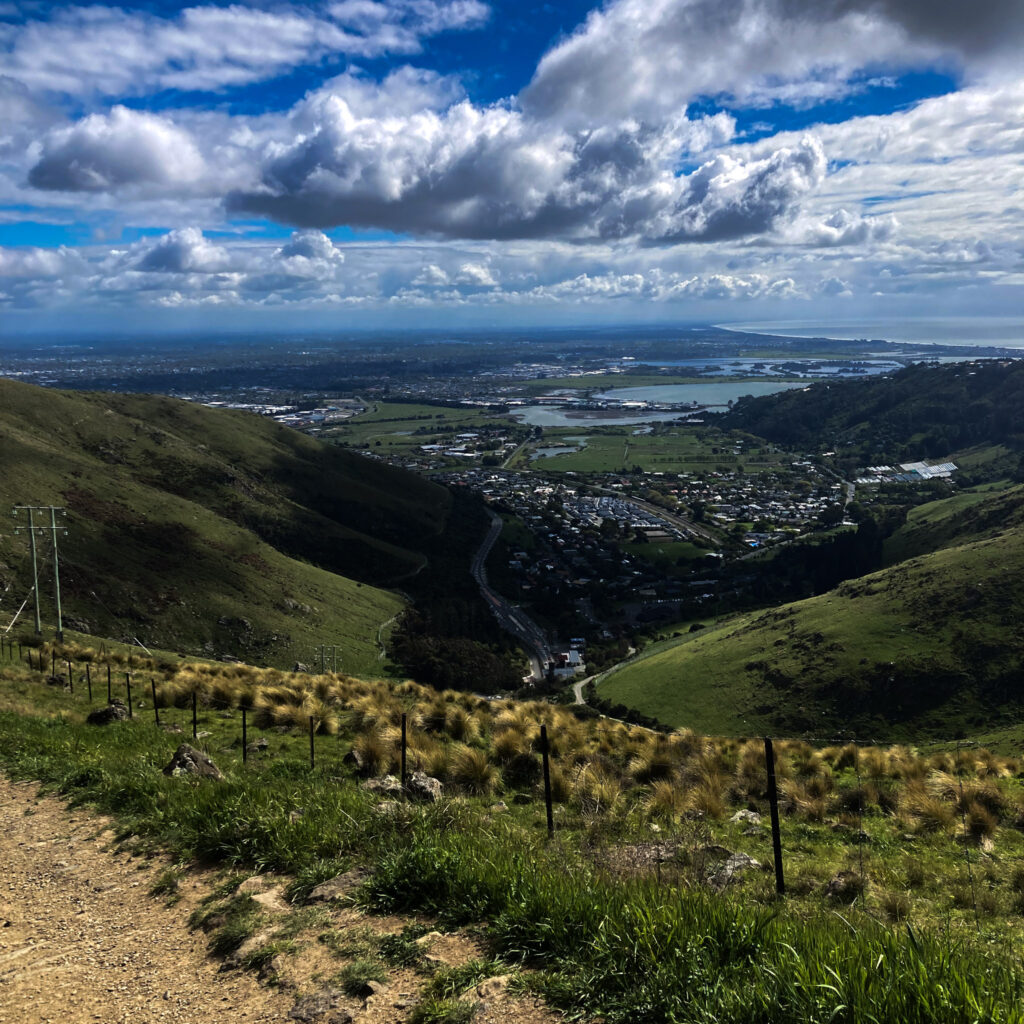 The bridle path view of christchurch city 