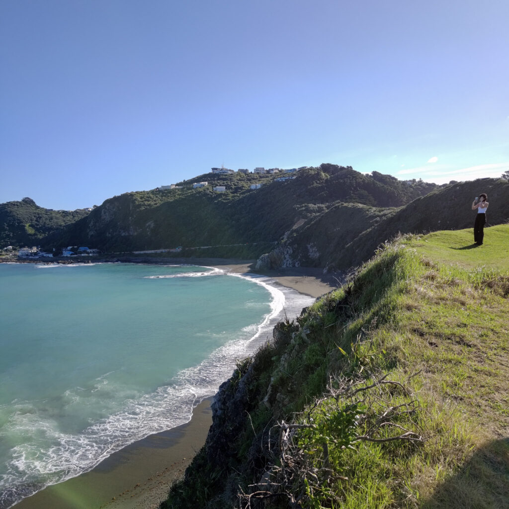 Southern Walkway cliffs and view of sea