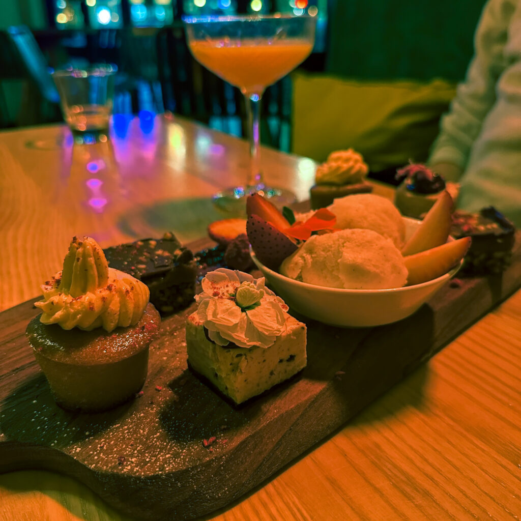 The Champagneria dessert board Vegan Desserts in Wellington