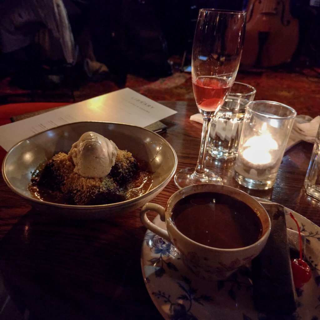 The Library sticky date pudding- Vegan Desserts in Wellington