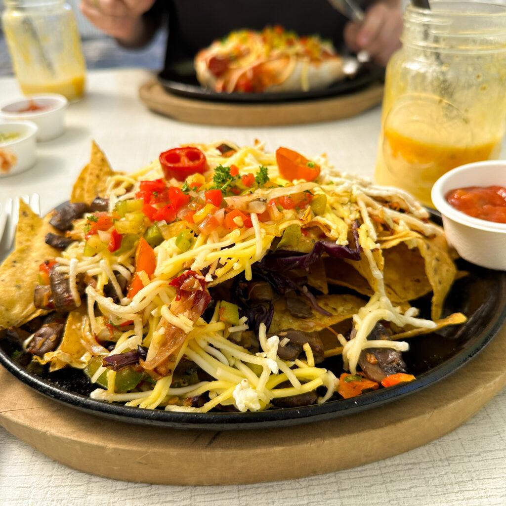 Nachos with Vegan cheese - Rotorua restaurants