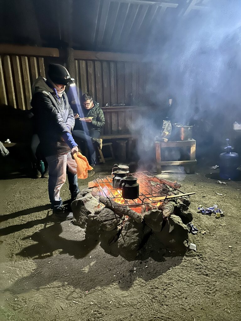 Acatenango Volcano Hike fire place